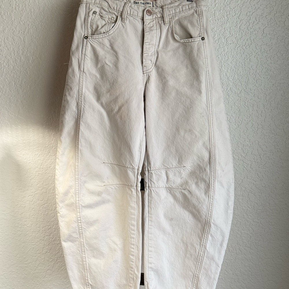 Freepeople Barrel Jeans , Milk - Picture 2 of 8
